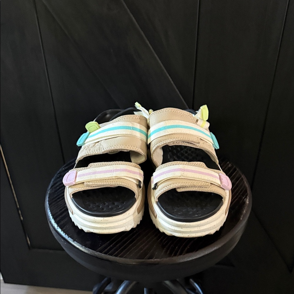 Converse Sandals with Tan and Pastel Accents